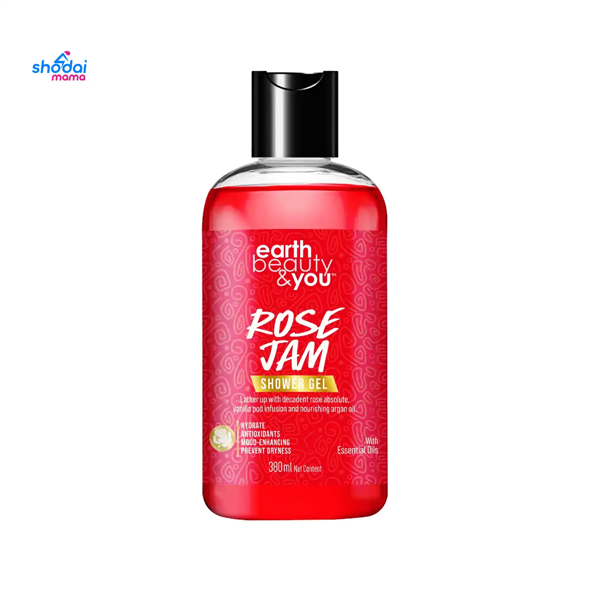 Earth Beauty & You Shower Gel Rose Jam Shower Gel 380ml